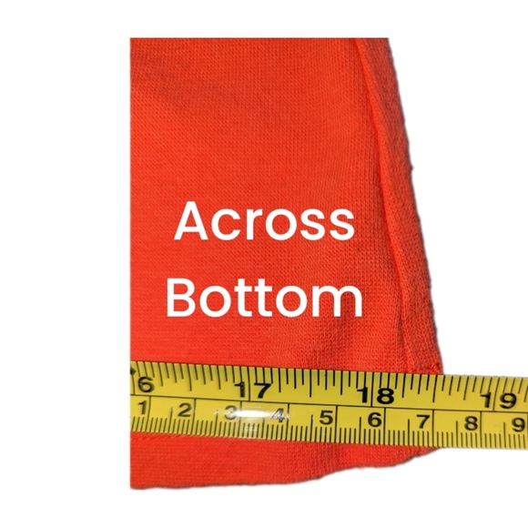 Orange 3/4 Length Sleeve Stretch Jersey Top - Size M-L - Picture 3 of 5